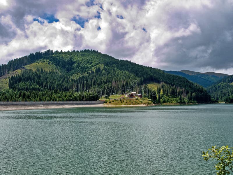 Bolboci lake from Bucegi mountains