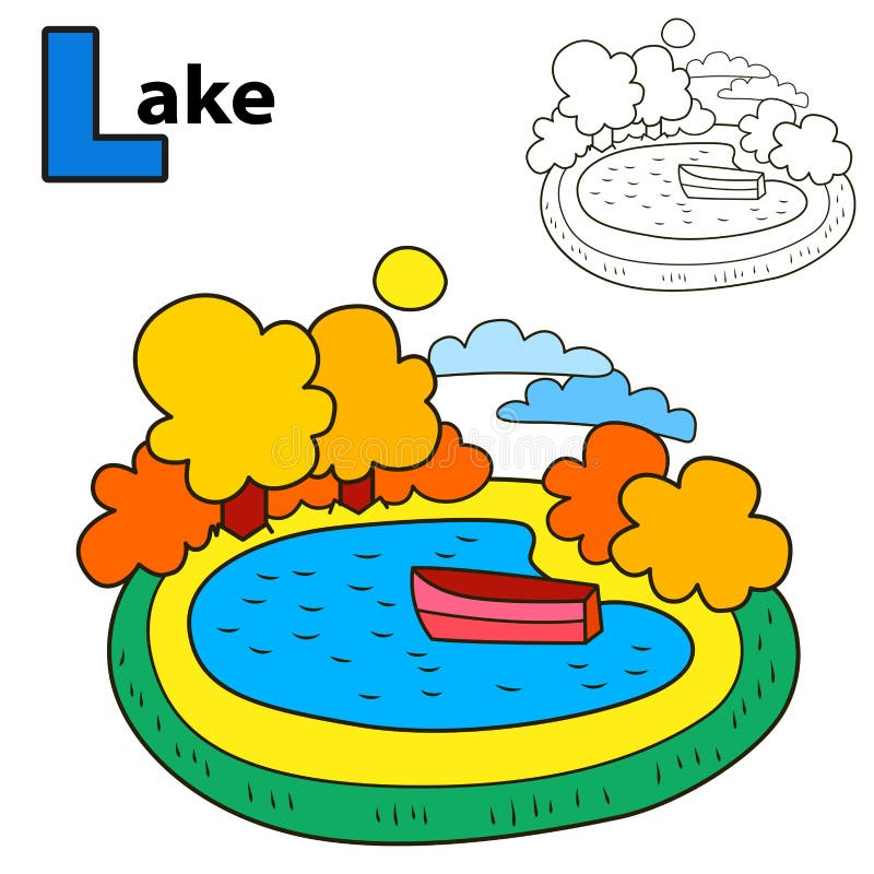 Download Lake Coloring Stock Illustrations 1 371 Lake Coloring Stock Illustrations Vectors Clipart Dreamstime