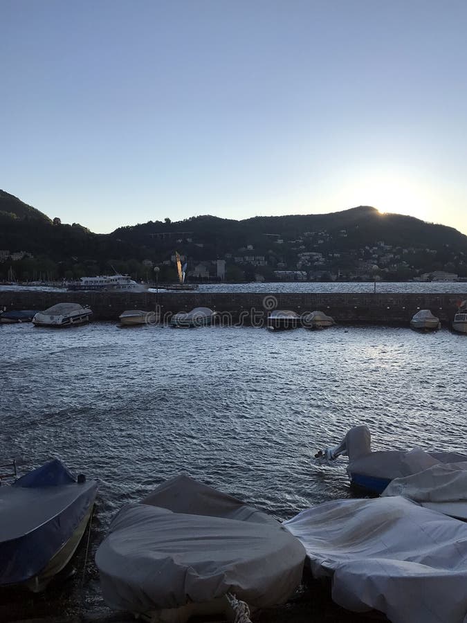 Lake Como in Italy royalty free stock photography