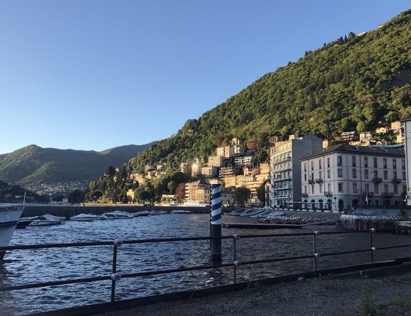 Lake Como in Italy stock image