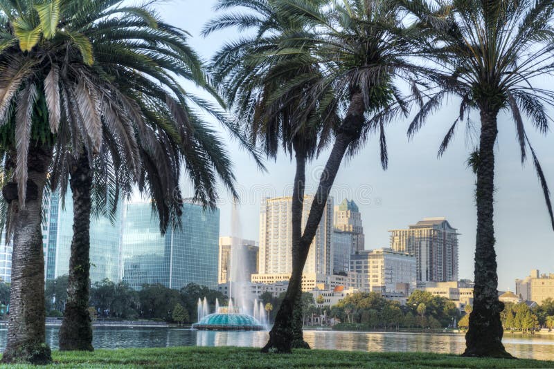 Lake Eola Park stock image Lake Eola Park stock image
