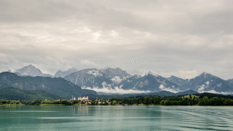 Lake forggen, fuessen and alps