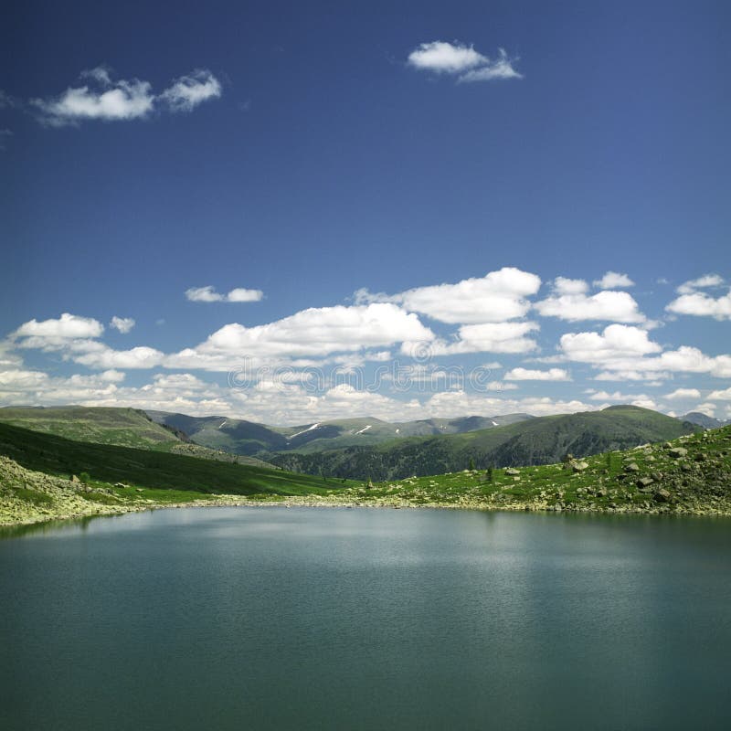 Lake in high mountains