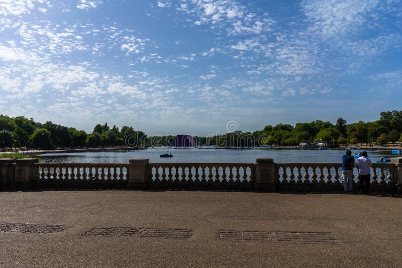 Lake Hyde Park in London, England, UK royalty free stock photos Lake Hyde Park in London, England, UK royalty free stock photos
