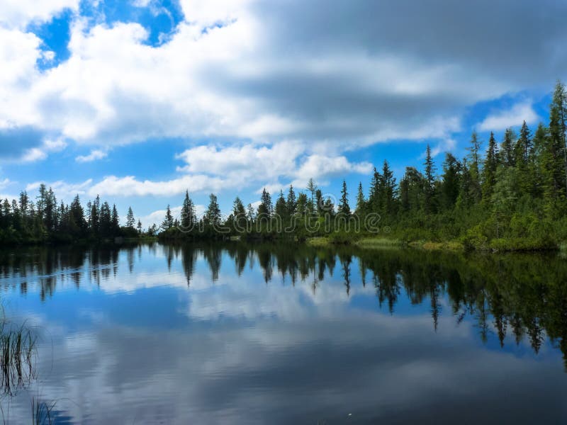 Lake Jamske pleso in Tatras mountains.