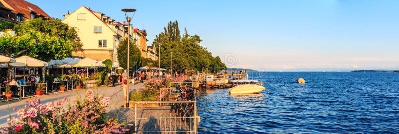 Lake of Konstanz at Uberlingen in Germany.