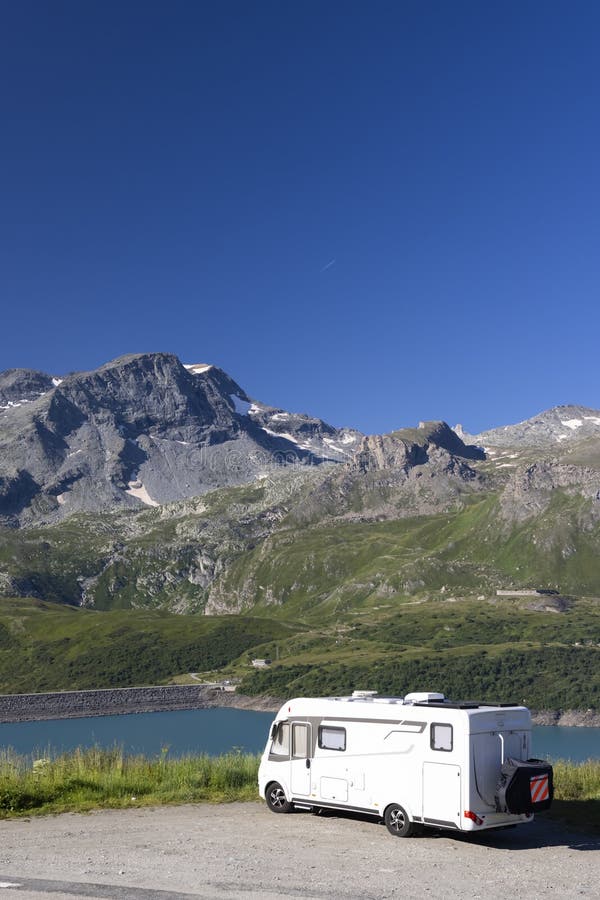 Lake &#x28;Lac du Mont Cenis&#x29; near Col du Mont Cenis, Savoie, France