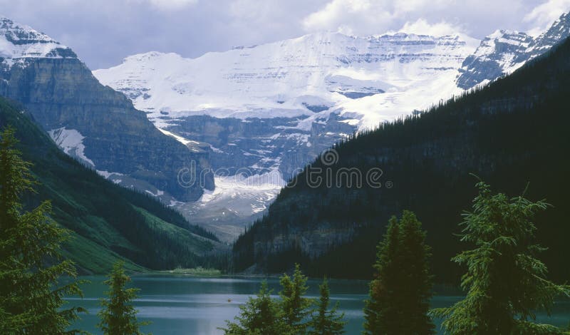 Lake Louise Alberta Canada royalty free stock photos