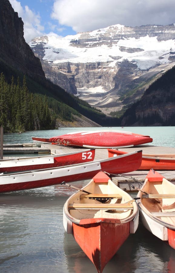 Lake Louise canoes Canada