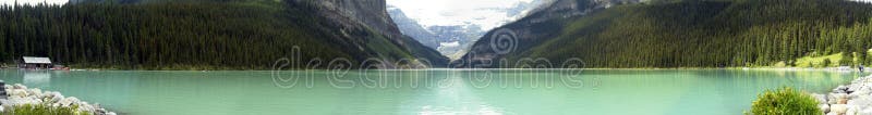 Lake Louise Panorama stock photos