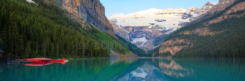 Lake Louise, Red Canoe, Banff National Park