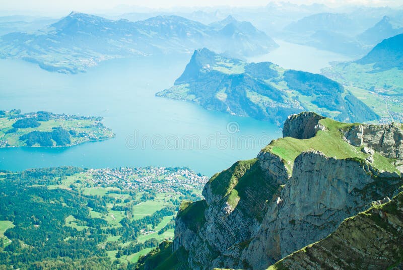 Lake Luzern and Alps, Switzerland