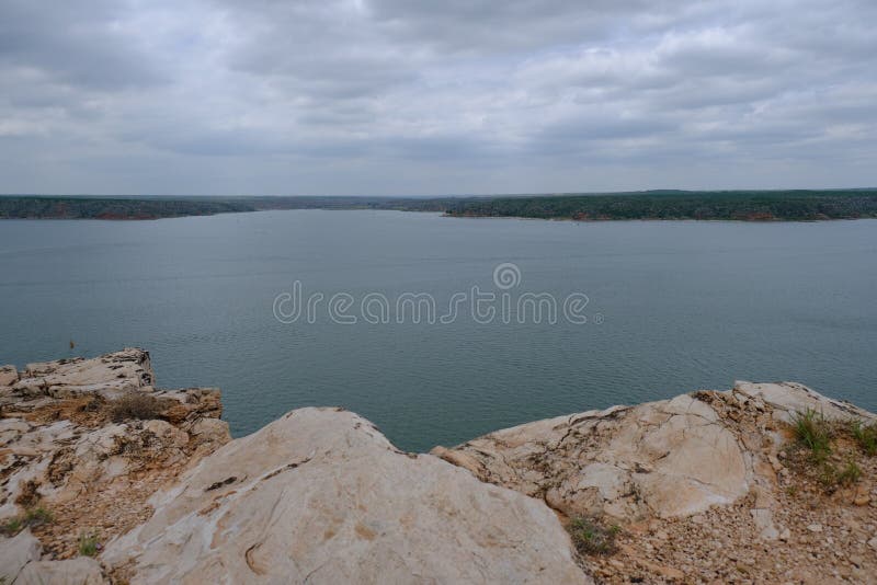 Lake Meredith North Texas 2 Stock Image - Image of islands, boulders