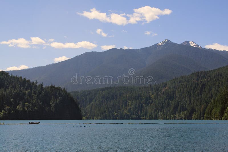 Lake Mills, Olympic National Park, Stock Image Image of dammed