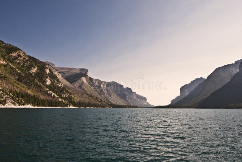 Lake Minnewanka royalty free stock photo