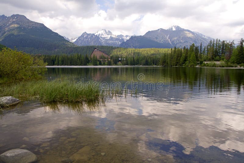 Výhled na jezero a hory