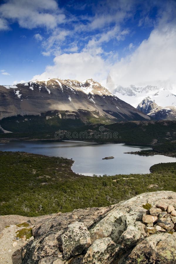 Lake and Mountains