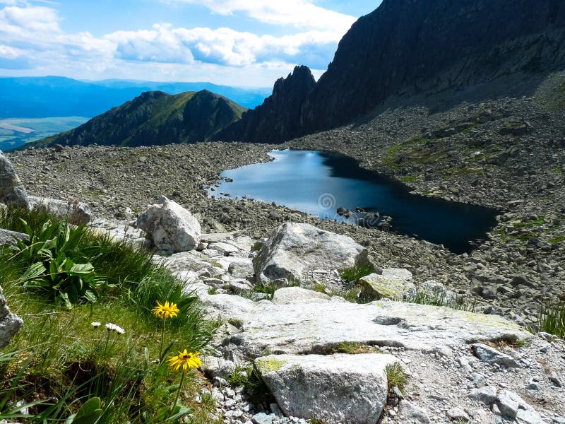 Lake Nizne Wahlenbergovo in Tatras mountains.