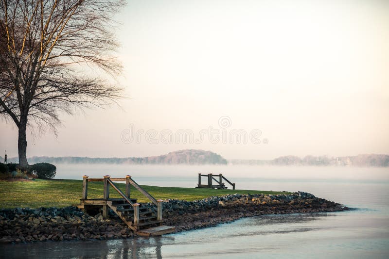 Lake Norman Foggy Sunrise