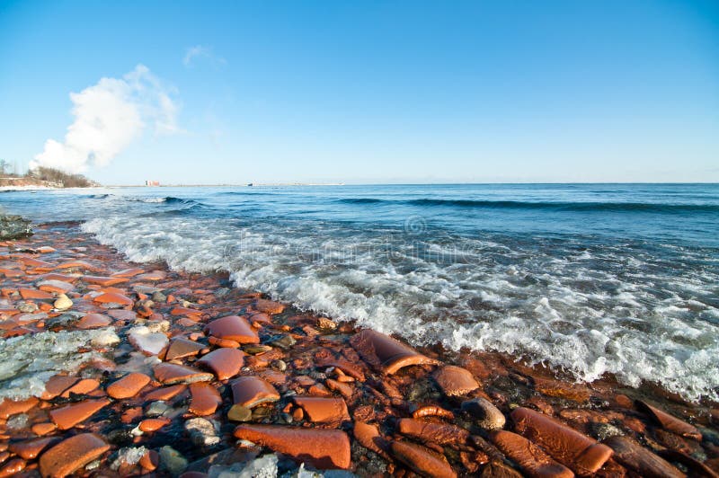 Lake Ontario Beach in Winter