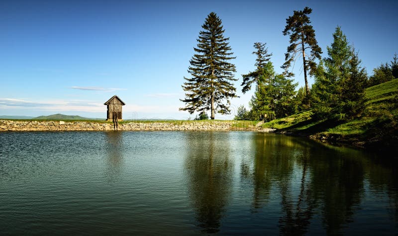 Lake Ottergrund in Banska Stiavnica, Slovakia