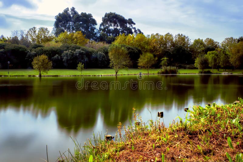 Lake Park HDR royalty free stock photo Lake Park HDR royalty free stock photo