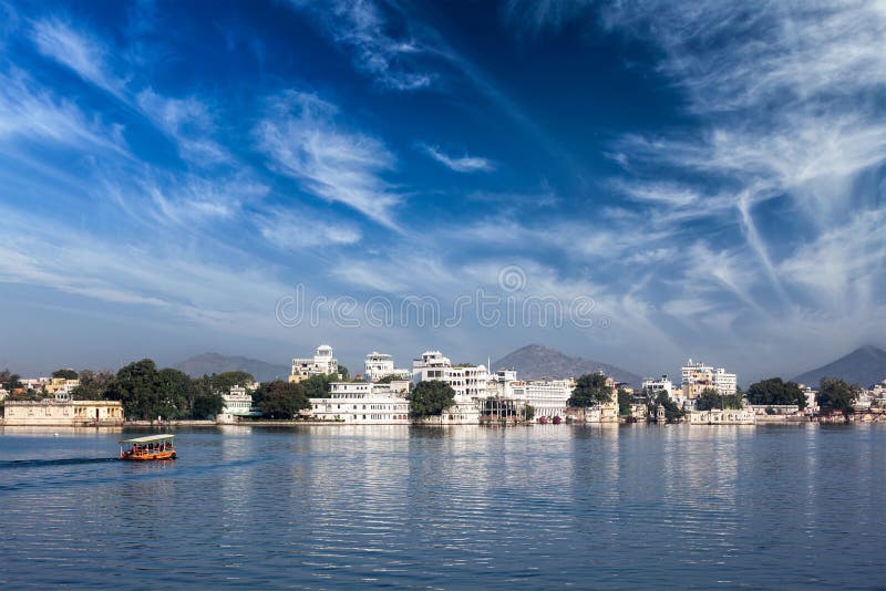 View of lake Pichola in Udaipur, Rajasthan, India. View of lake Pichola in Udaipur, Rajasthan, India