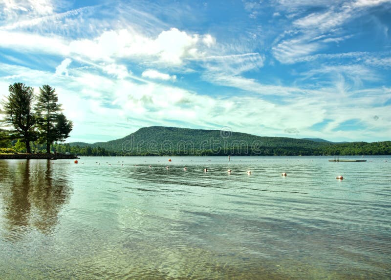 Lake Pleasant in the Adirondacks Stock Photo Image of water, pleasant