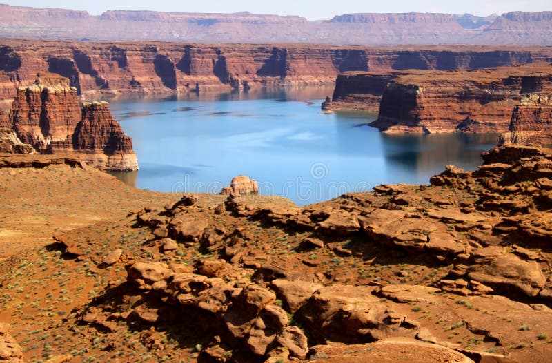 Lake Powell Recreation Area Stock Photo Image of landscape, drought
