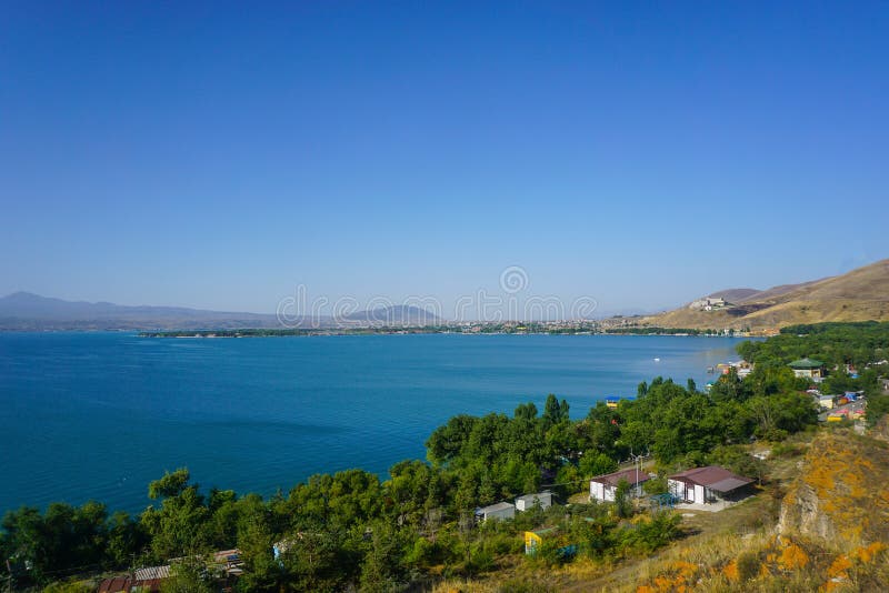 Lake Sevan Scenery stock photo. Image of breathtaking 132247052