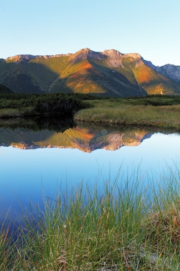 Lake in Slovakia Tatras moutnain