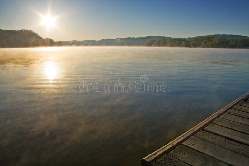 Lake with Sun