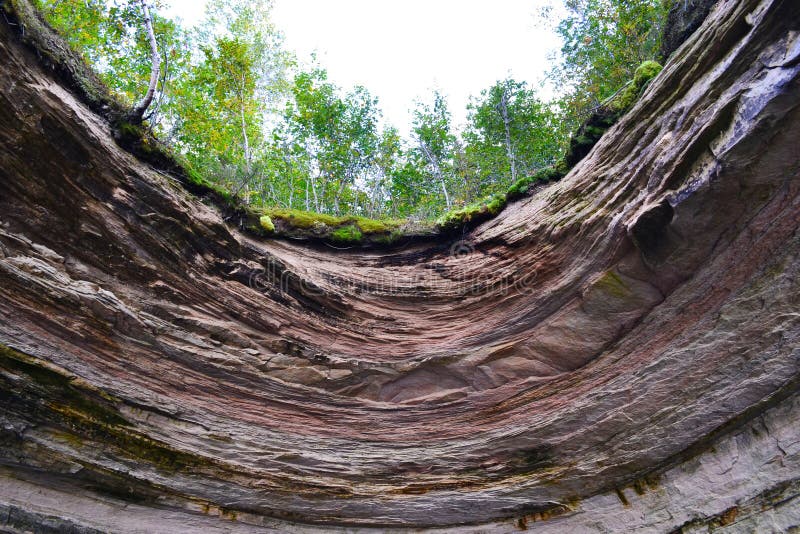 Lake Superior Geology stock photography