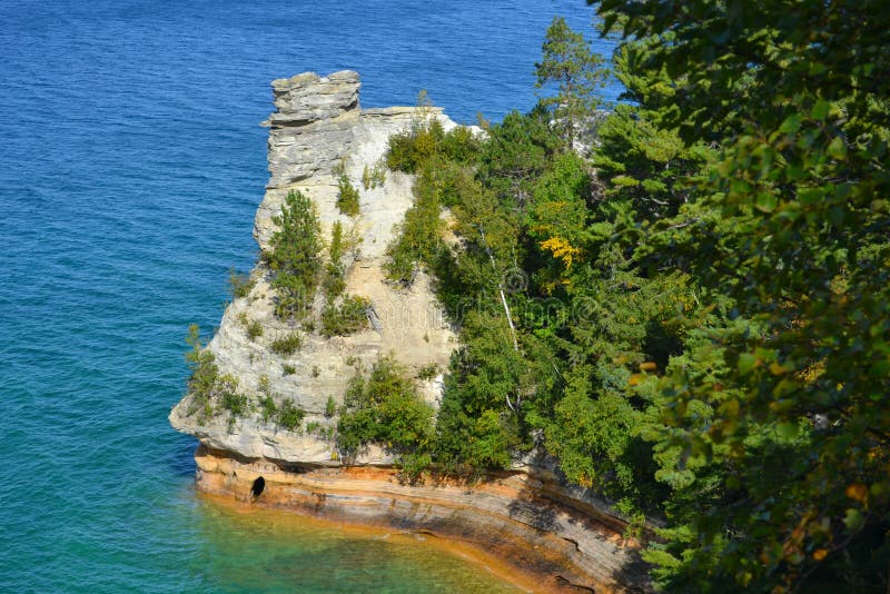 Lake Superior Miners Castle royalty free stock images