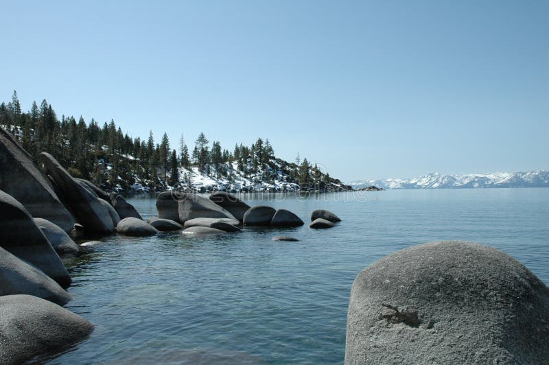Lake Tahoe in April stock image. Image of sunny, lakes 5142053