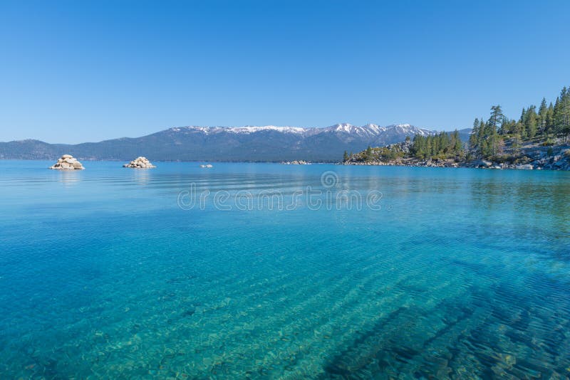 Lake Tahoe panorama stock image. Image of mountains, transparent 56531855