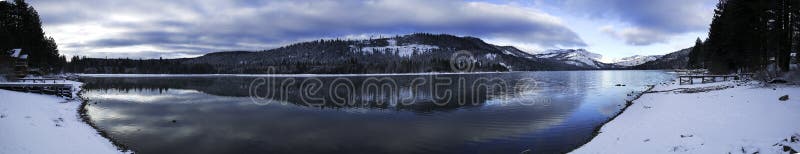 Very large Lake Tahoe Panoramic taken from Kings Beach California. Very large Lake Tahoe Panoramic taken from Kings Beach California.