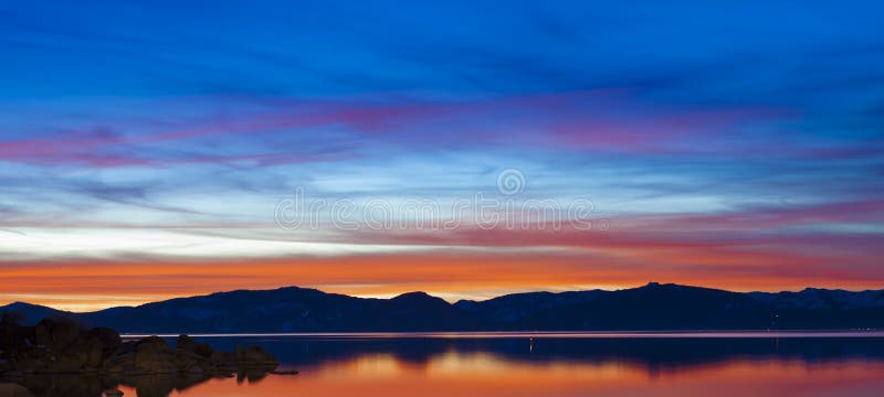 Lake Tahoe Sunset Sky