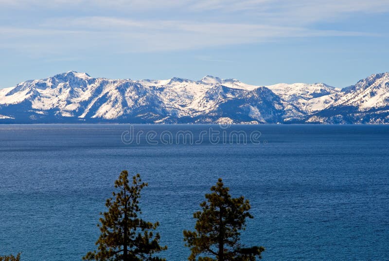 Lake Tahoe in winter