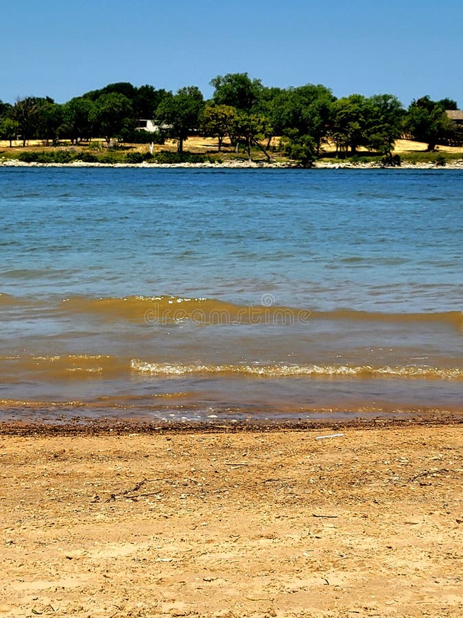 Lake Texoma stock image. Image of lake, wave, water 261363813