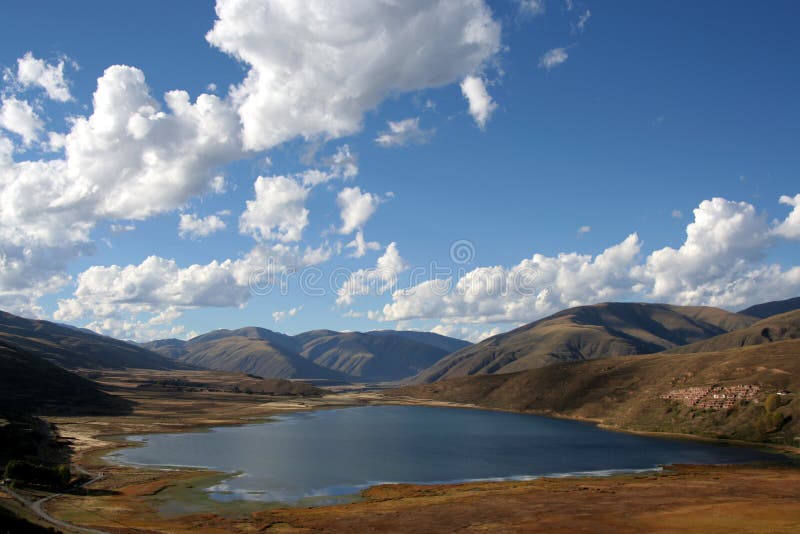 lake Tibet ponad chmurami obrazy royalty free lake Tibet ponad chmurami obrazy royalty free