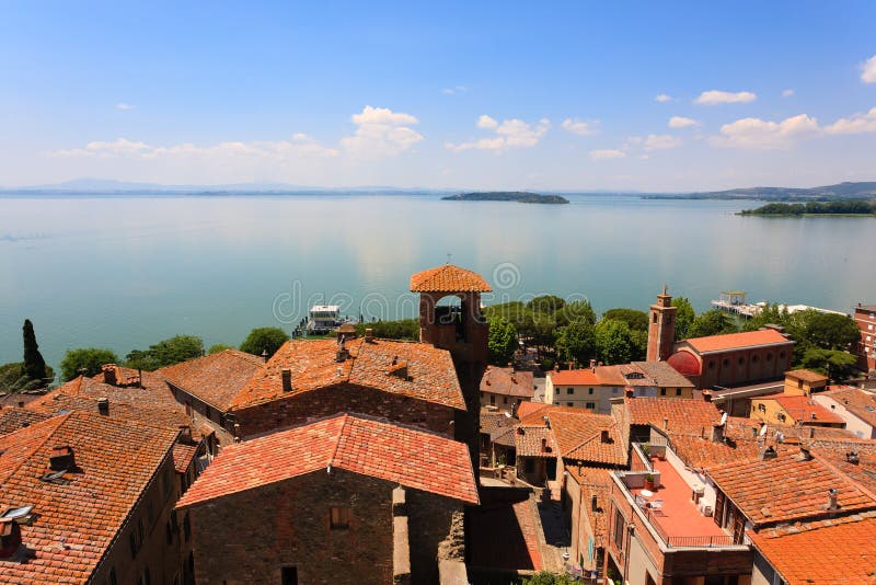 Lake Trasimeno view, Italy