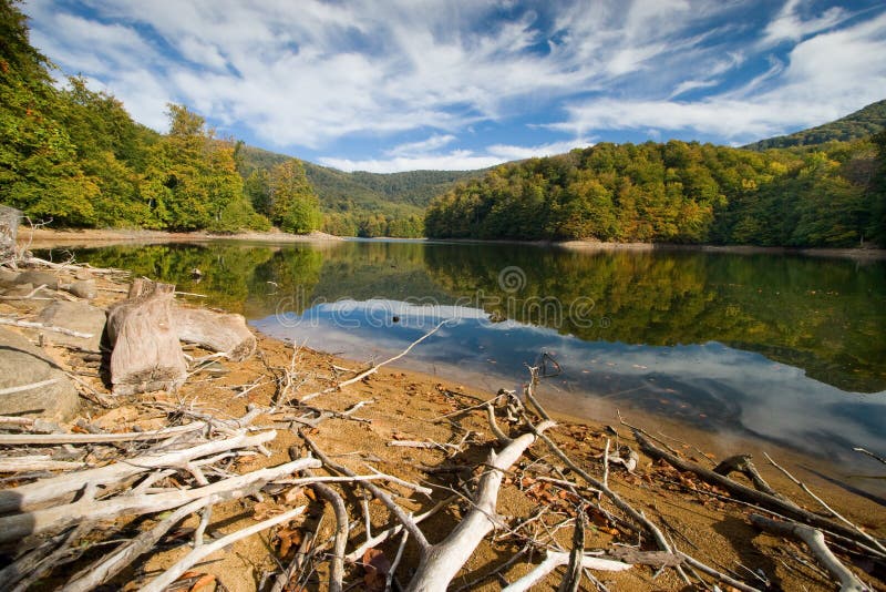 Lake in Vihorlat Mountains