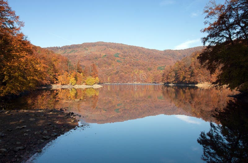 Lake in Vihorlat Mountains Called