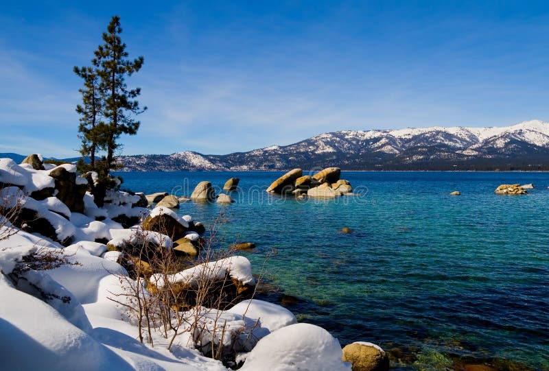 Lake in winter stock photos Lake in winter stock photos