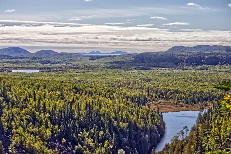 Lakes, Forests, Pristine Nature Ouimet Canyon, Thunder Bay, on