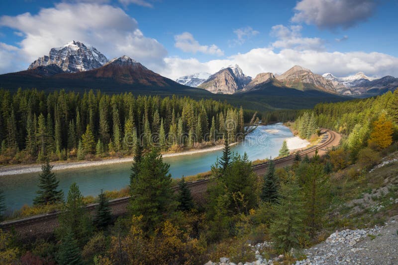 Lakes in the the Kananaskis Country park system of Alberta near Canmore in the southern Canadian Rockies.