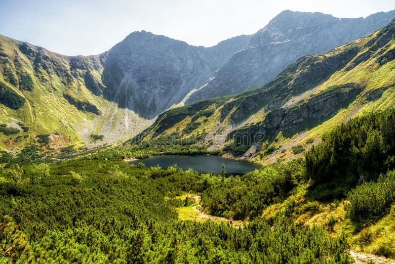 Lakes Rohacske plesa in West Tatras, Slovakia