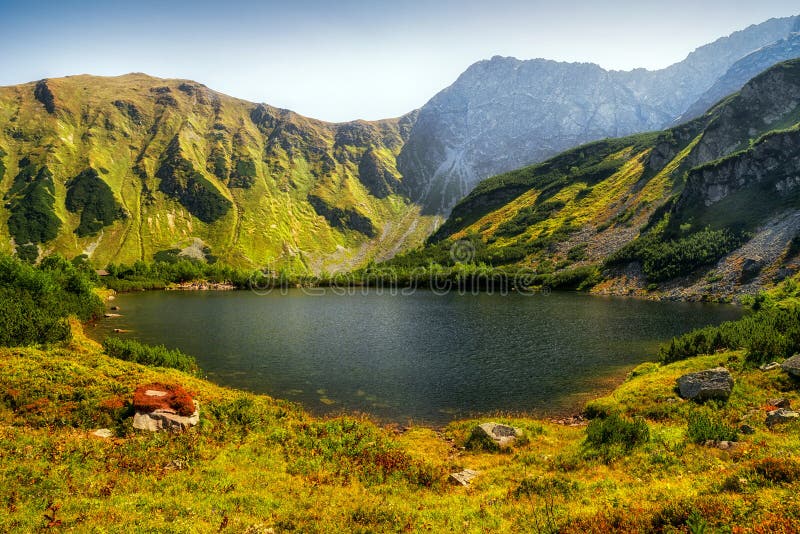 Lakes Rohacske plesa in West Tatras, Slovakia