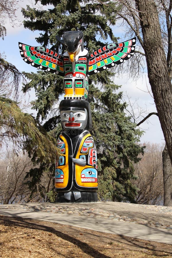 Native Carving, Deception Pass Stock Image - Image of nature, american ...